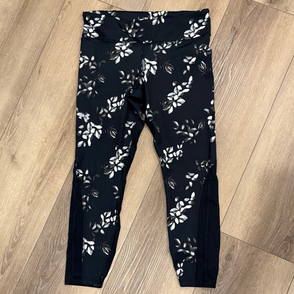 Women’s Black Floral Active Leggings